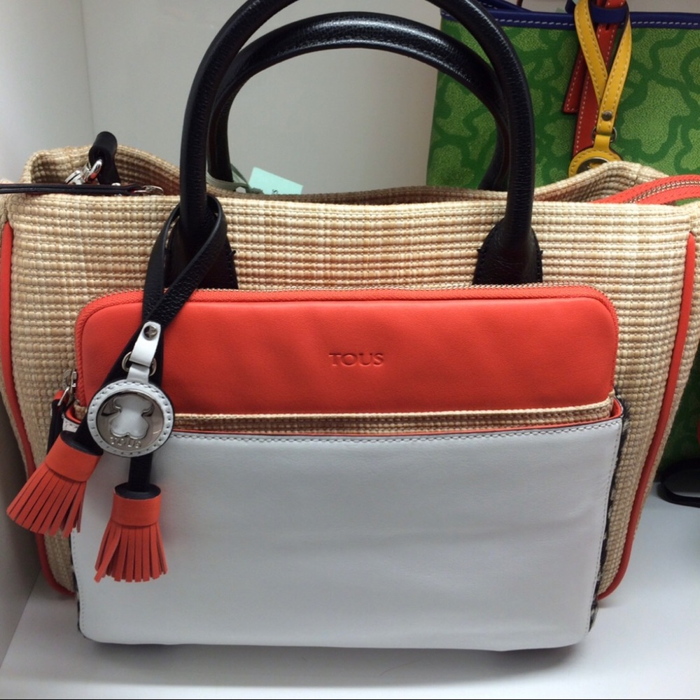 Tous original beige white and Orange bag